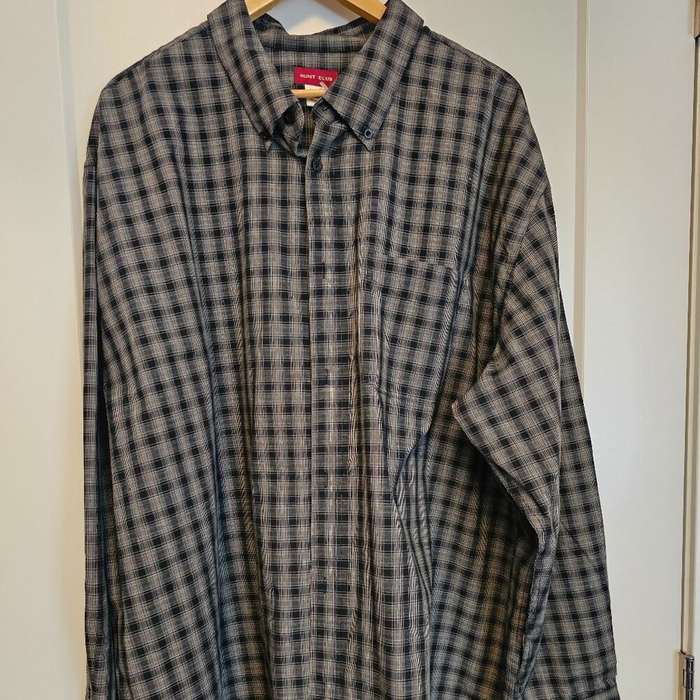 Hunt Club Long Sleeve Button Up Big & Tall 3xl